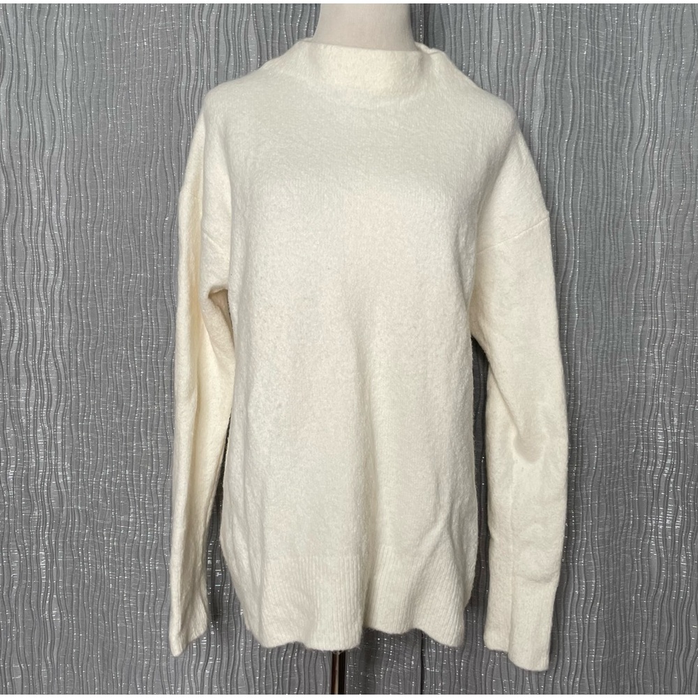 Lark & Ro wool blend mock neck sweater